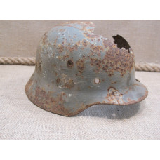 M 35 relic helmet devastating damaged winter camo traces